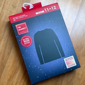 Black Uniqlo ULTRA WARM heattech crew neck long sleeve T-Shirt UNIQLO HEATTECH